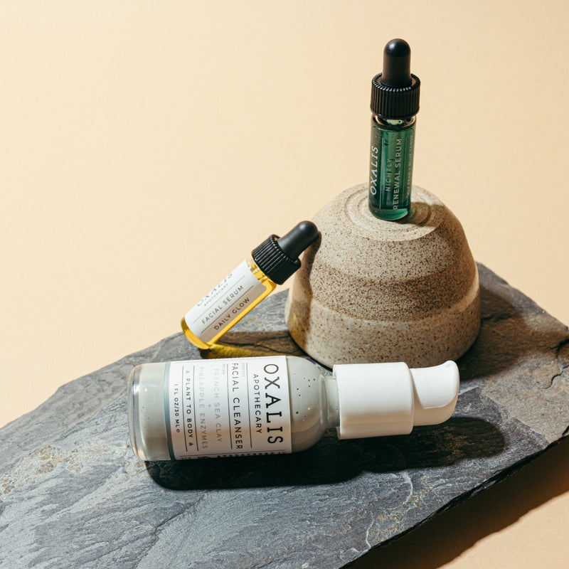 STARTER FACIAL KIT WITH CLEANSER + SERUMS